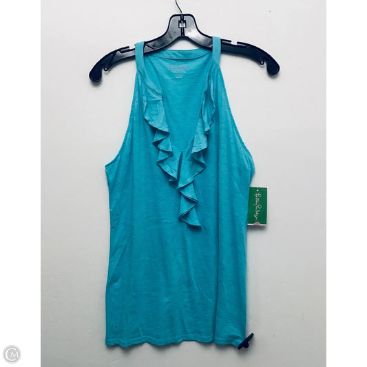 Top Sleeveless Designer By Lilly Pulitzer In Blue, Size: L