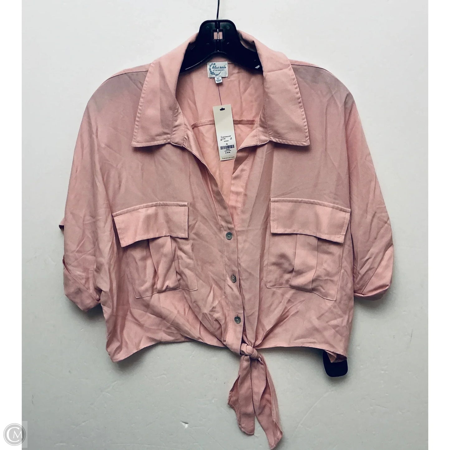 Top Short Sleeve By Blue Rain In Pink, Size: Xl