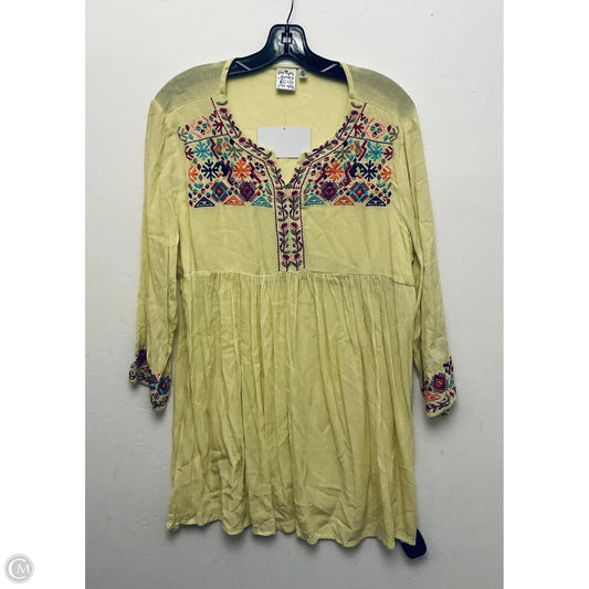 Top Long Sleeve By Parsley & Sage In Yellow, Size: M