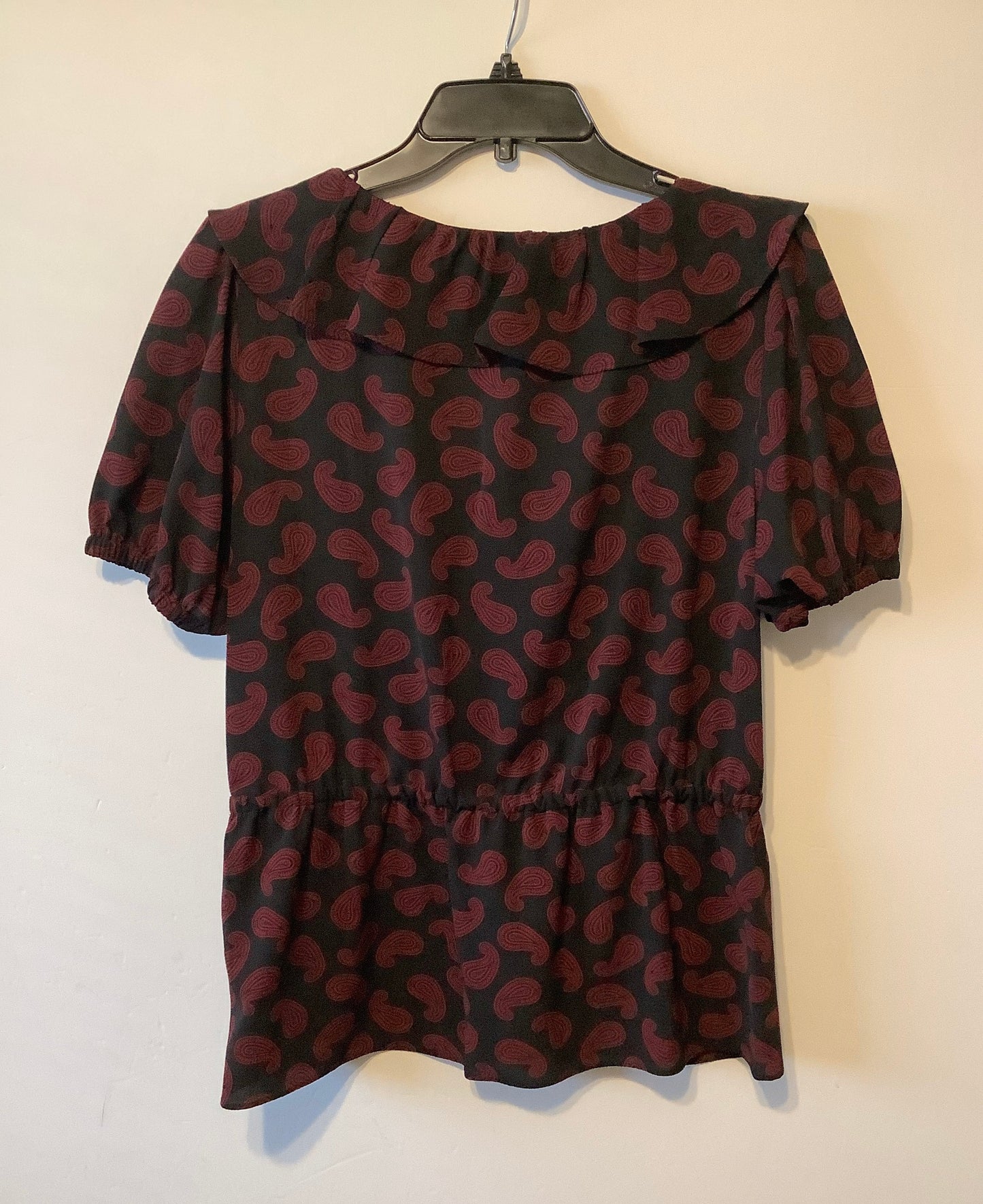 Top Short Sleeve By Michael Kors In Black, Size: L