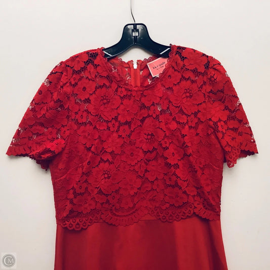 Dress Designer By Kate Spade In Red, Size: 12