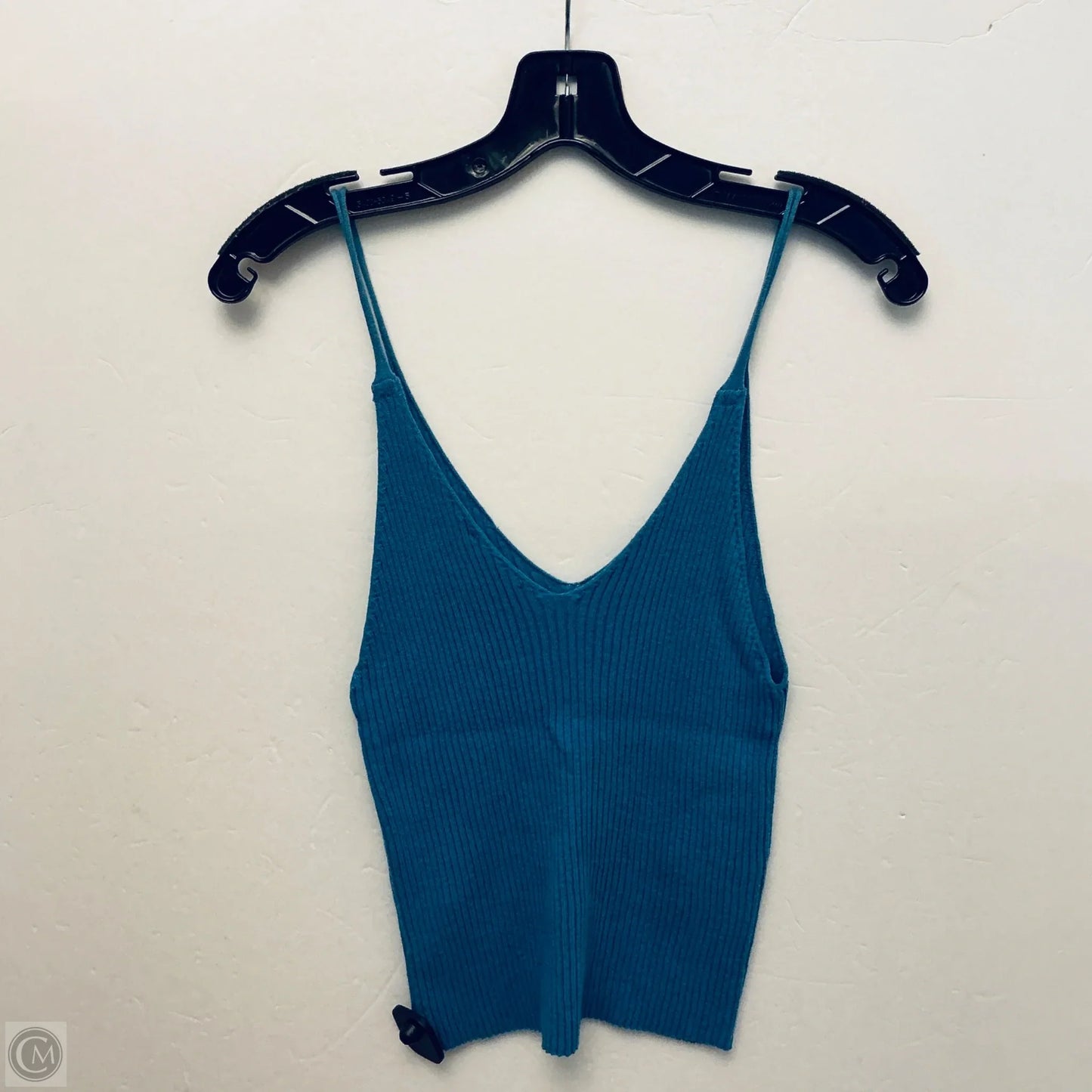 Top Sleeveless Basic By Zara In Blue, Size: L
