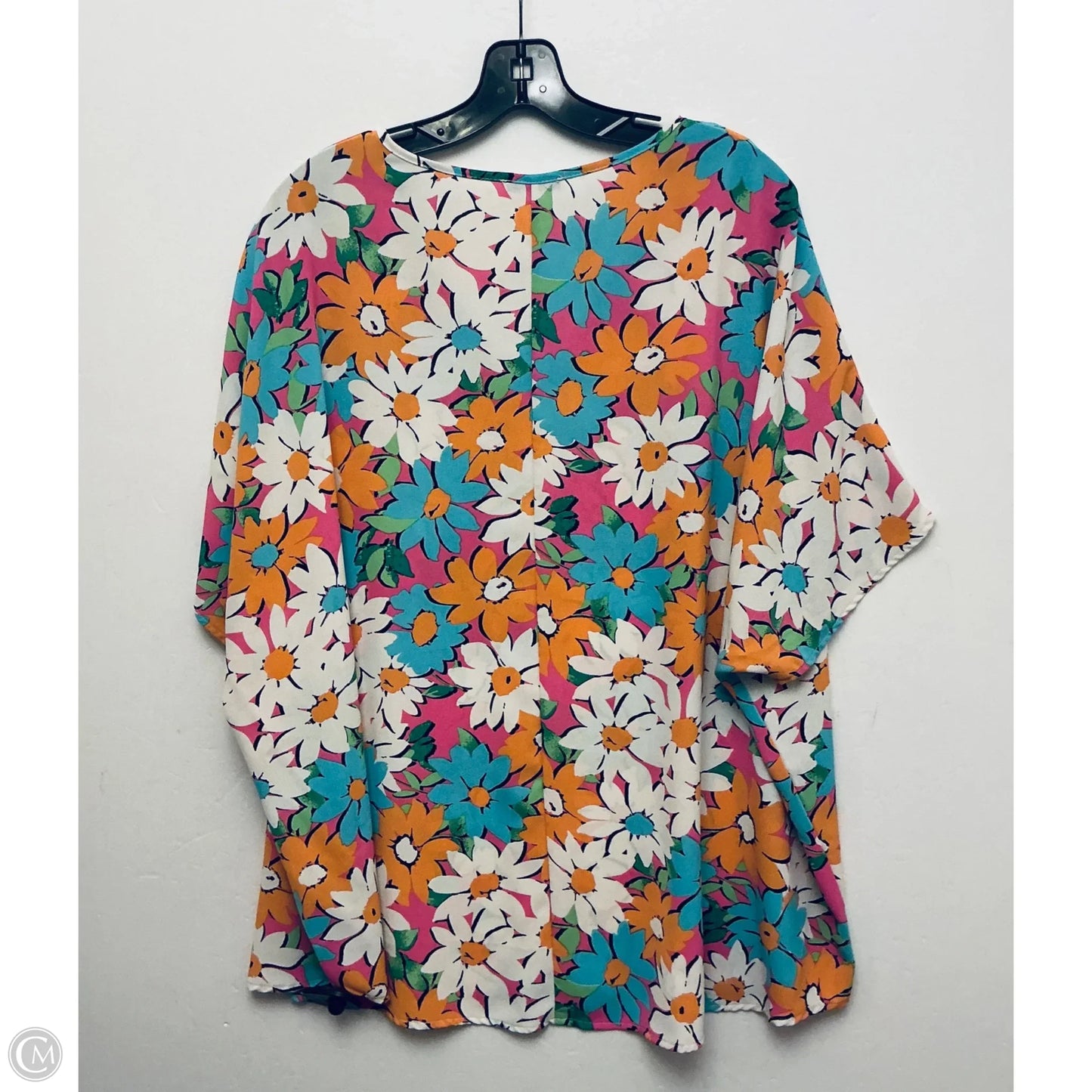 Top Short Sleeve By Jodifl In Floral Print, Size: 2x