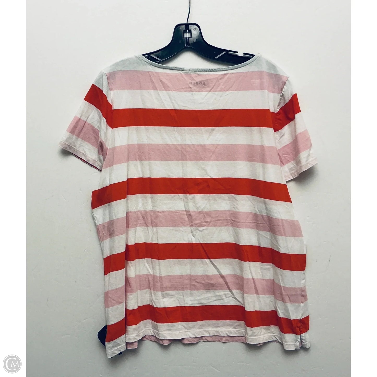 Top Short Sleeve Basic By Boden In Striped Pattern, Size: Xxl
