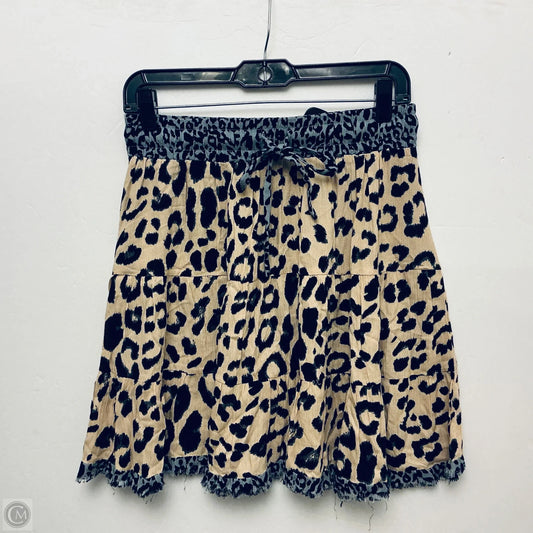 Skirt Mini & Short By Umgee In Animal Print, Size: M