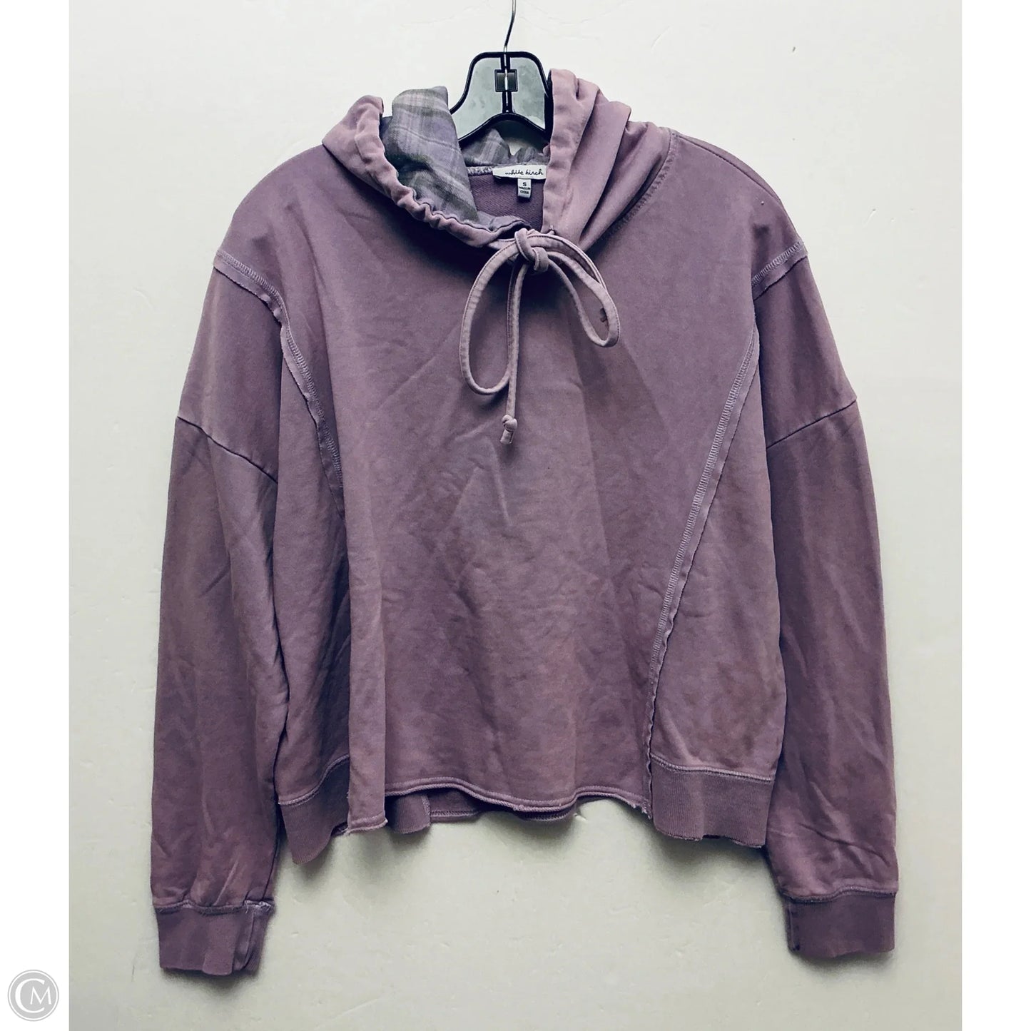 Sweatshirt Hoodie By White Birch In Purple, Size: S