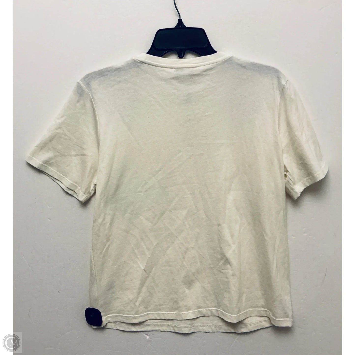 Top Short Sleeve By Express In White, Size: M