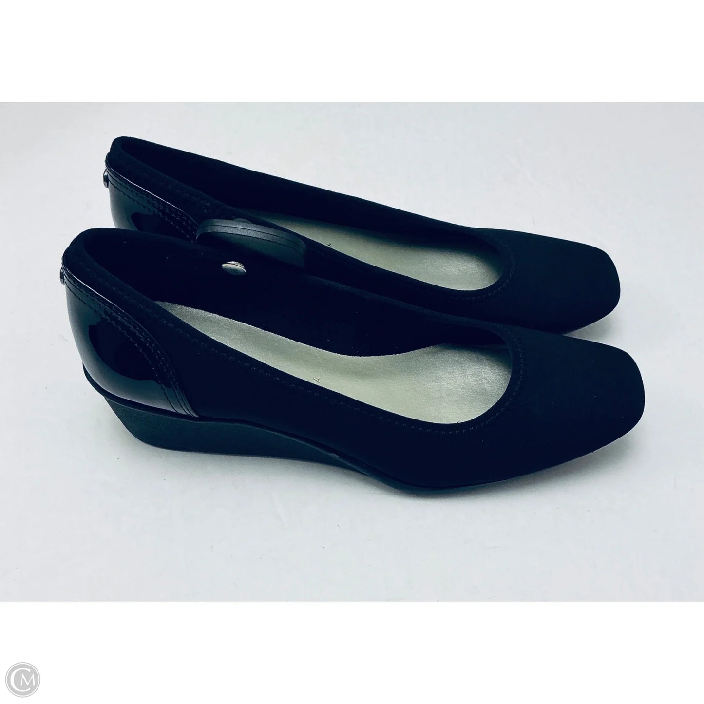 Shoes Heels Wedge By Anne Klein In Black, Size: 7