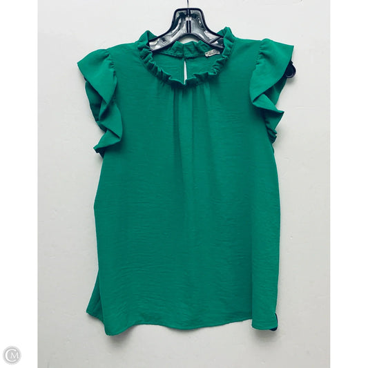 Top Sleeveless By Jodifl In Green, Size: Xs