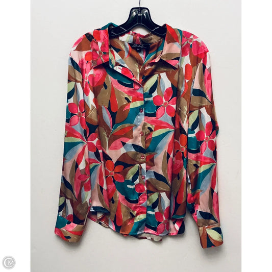 Top Long Sleeve By Charlie B In Multi-colored, Size: L