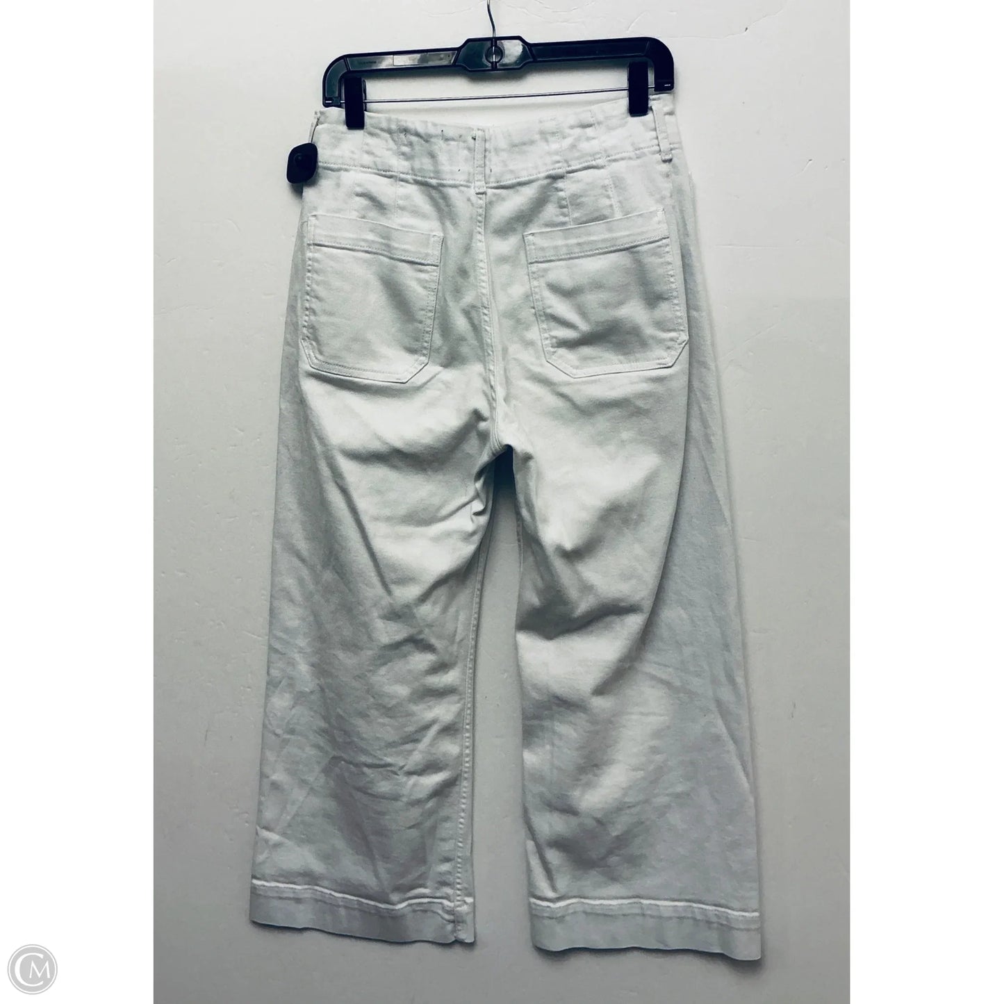 Jeans Wide Leg By Anthropologie In White, Size: 8