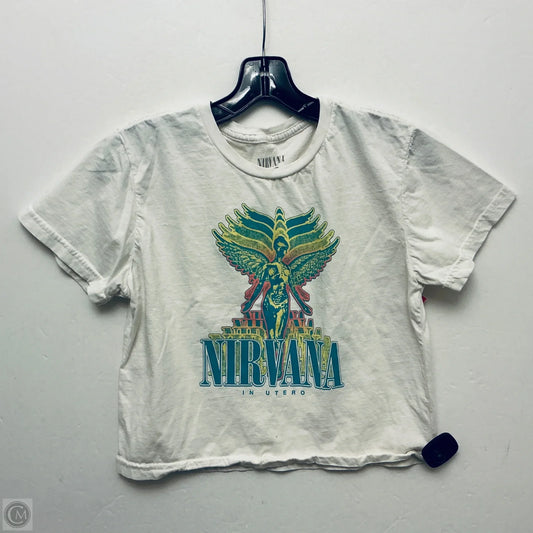 Top Short Sleeve Basic By Clothes Mentor In White, Size: Xl