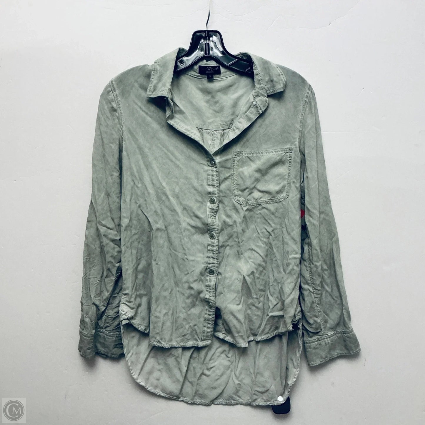 Top Long Sleeve By Velvet Heart In Green, Size: S