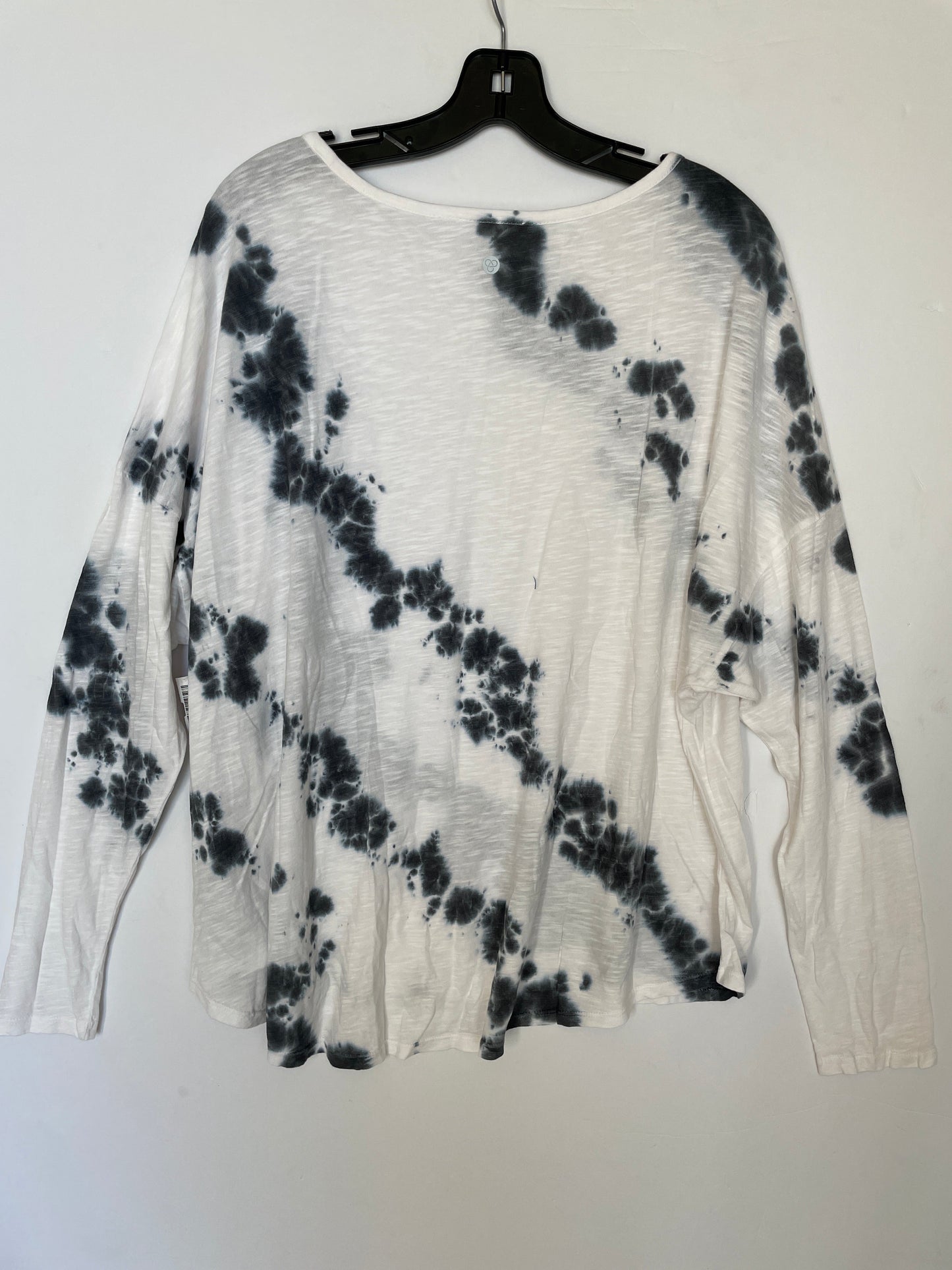 Athletic Top Long Sleeve Crewneck By Zella In Tie Dye Print, Size: Xl