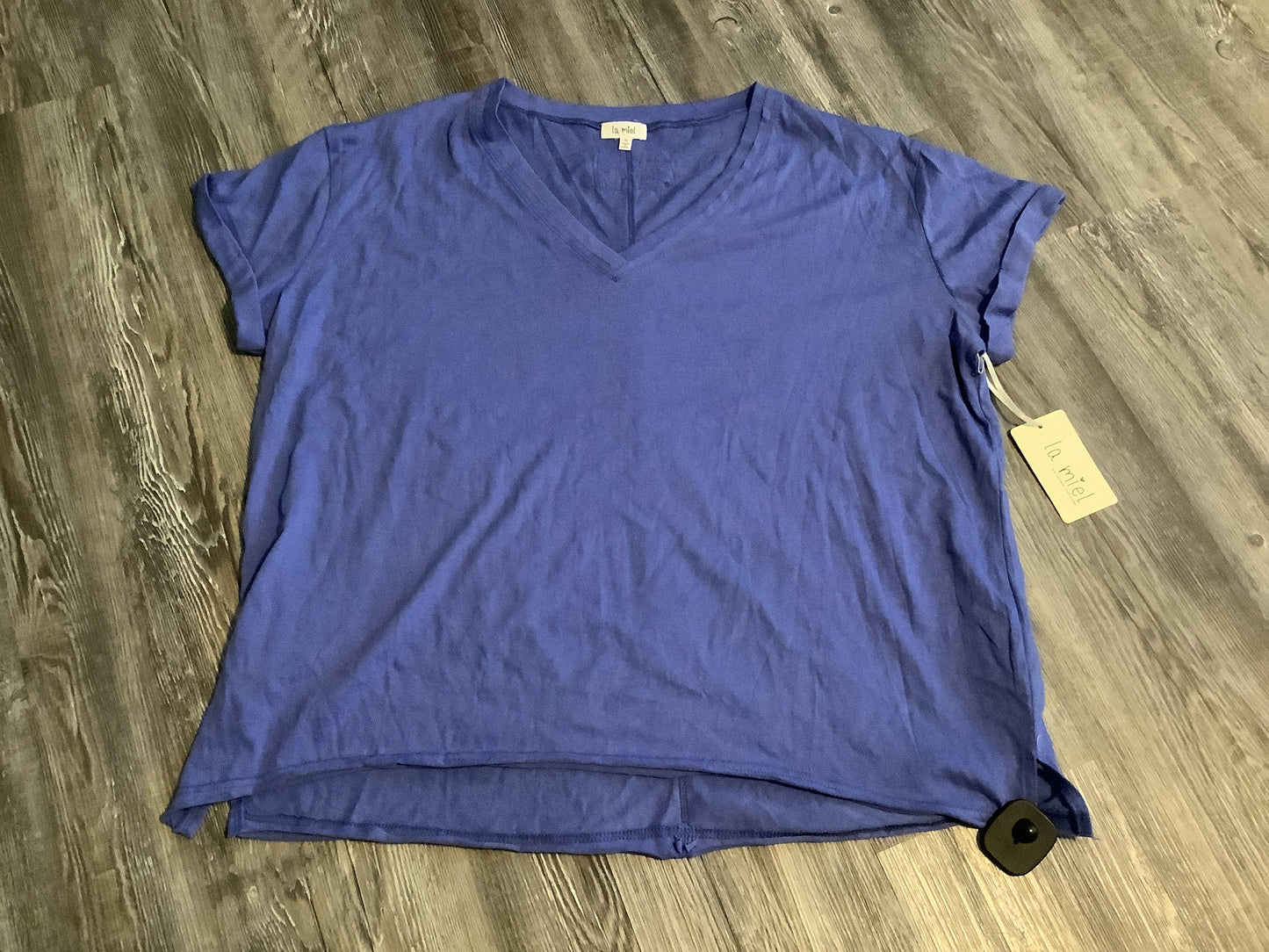 Blue Top Short Sleeve La Miel, Size M