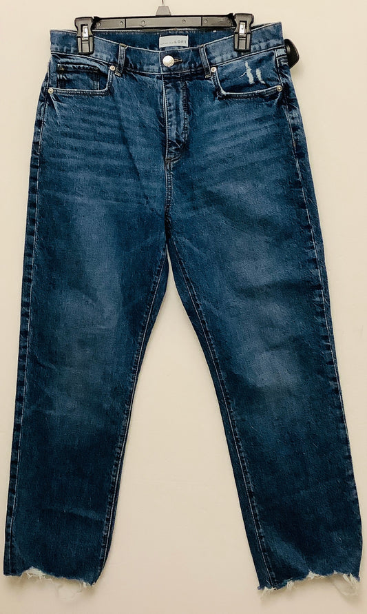 Jeans Straight By Loft In Blue, Size: 6