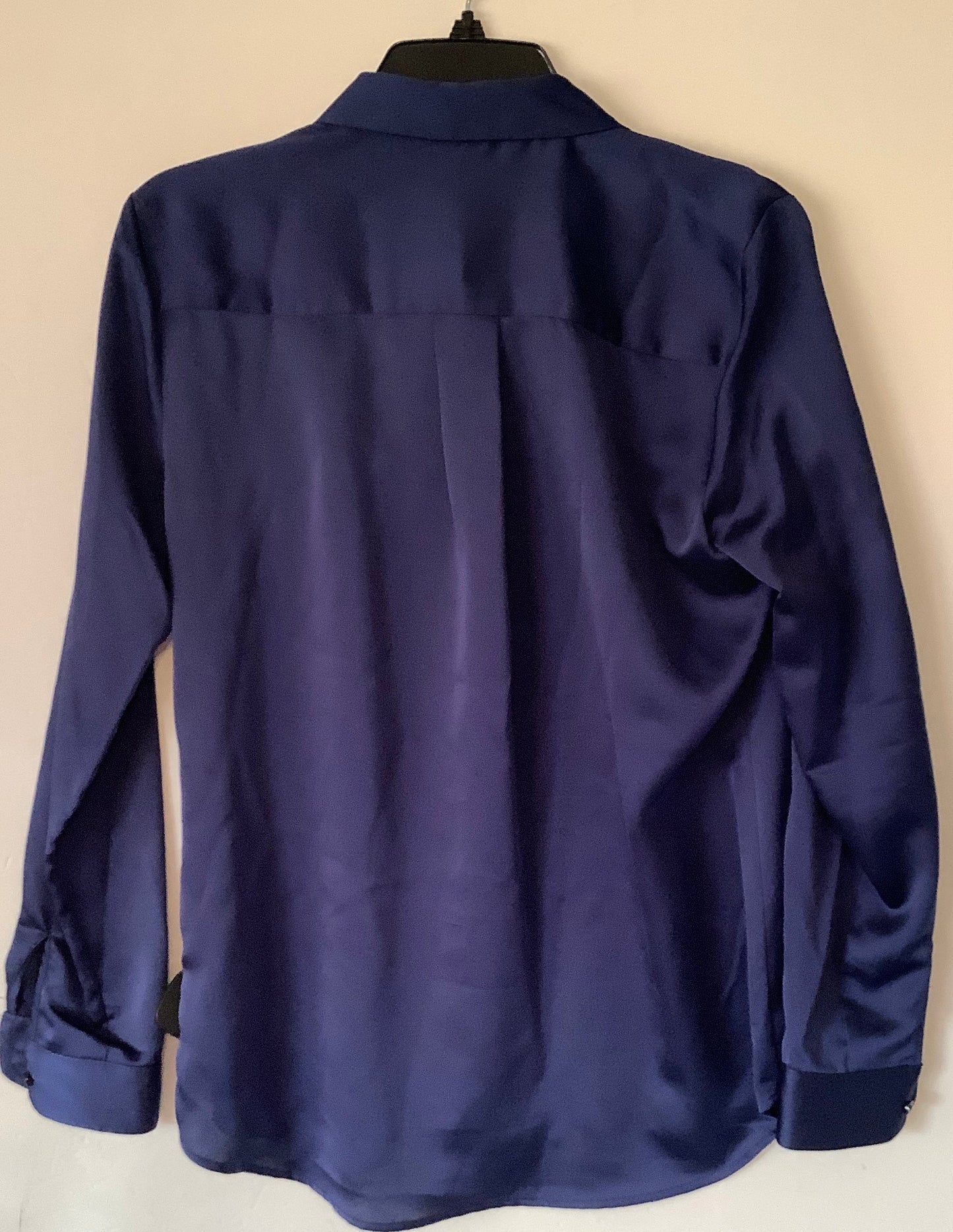 Top Long Sleeve By Alex Marie In Navy, Size: S