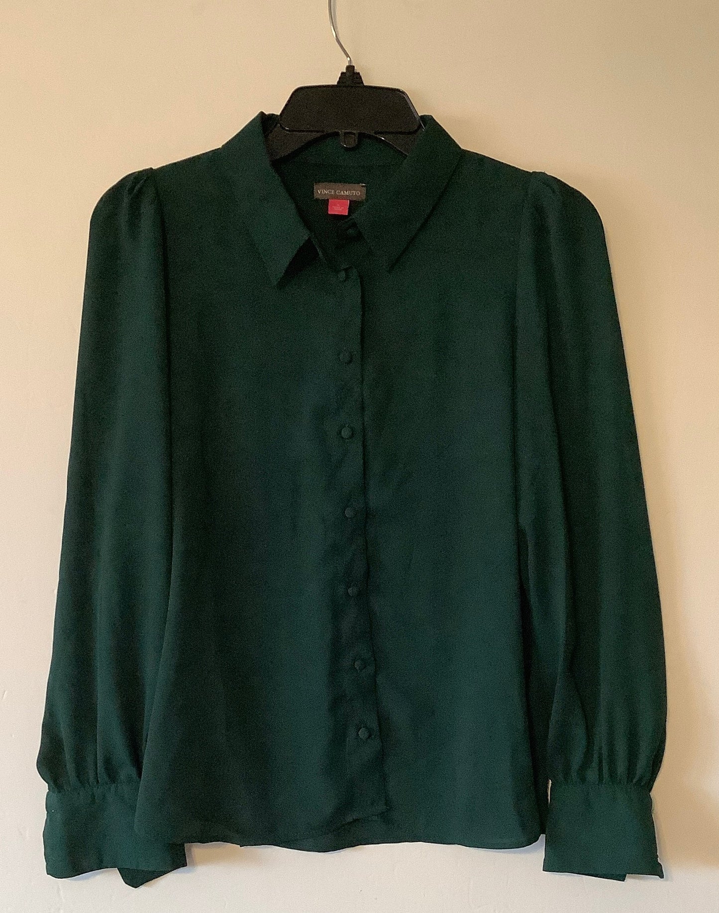 Top Long Sleeve By Vince Camuto In Green, Size: S