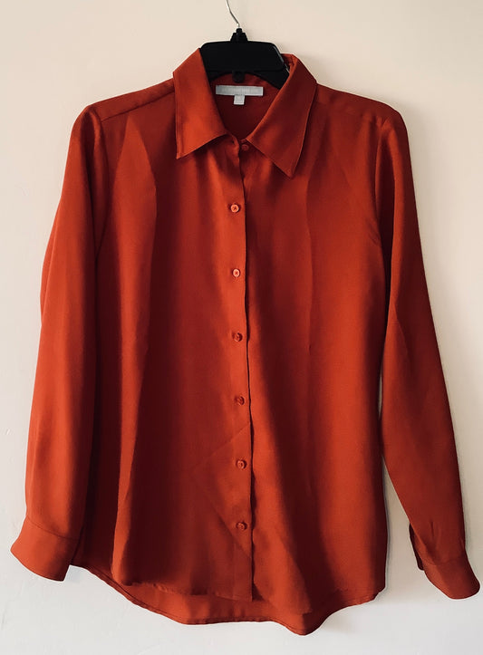 Top Long Sleeve By Antonio Melani In Red, Size: S