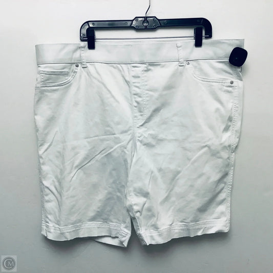 Shorts By Gloria Vanderbilt In White, Size: 1x