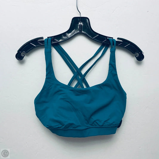 Athletic Bra By Lululemon In Teal, Size: 8