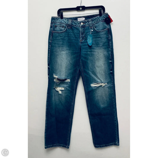 Jeans Wide Leg By Cello In Blue, Size: 8