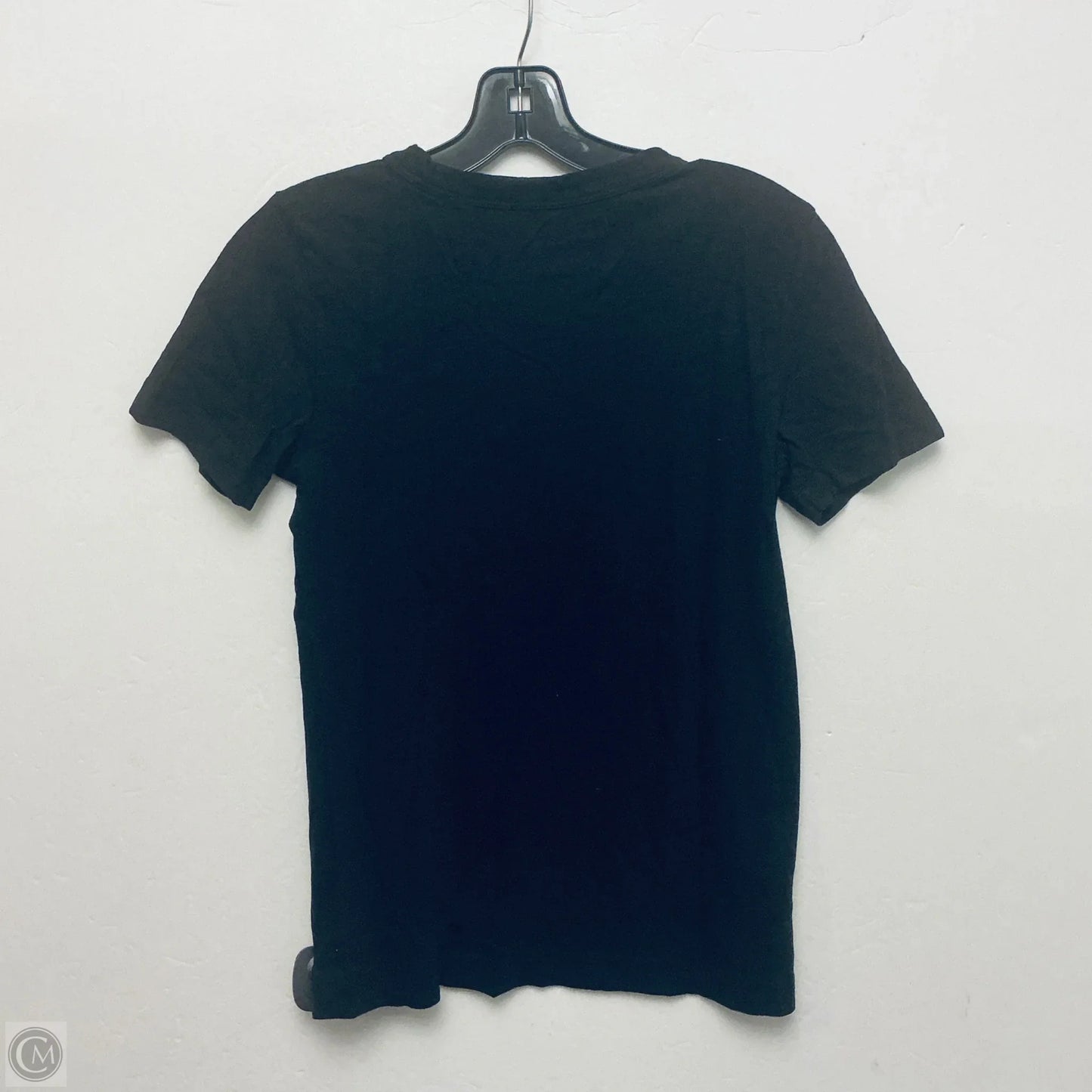 Top Short Sleeve By Loft In Black & Gold, Size: Xxs