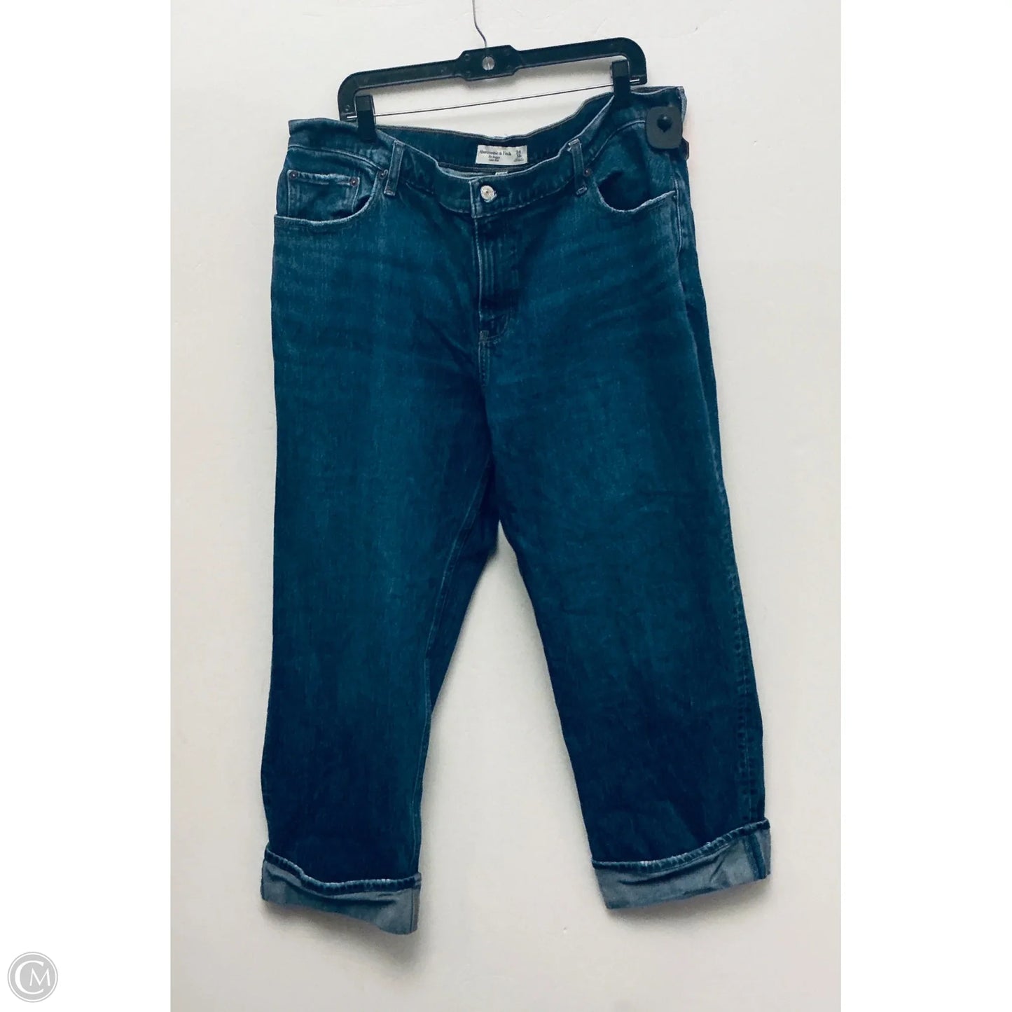 Jeans Straight By Abercrombie And Fitch In Blue, Size: 18