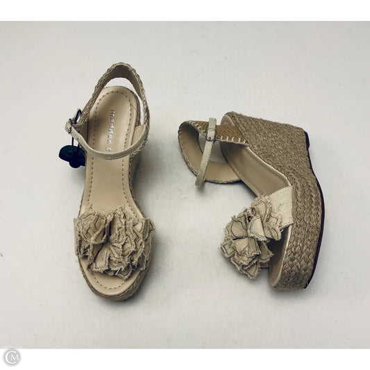 Sandals Heels Wedge By Madden Girl In Tan, Size: 8