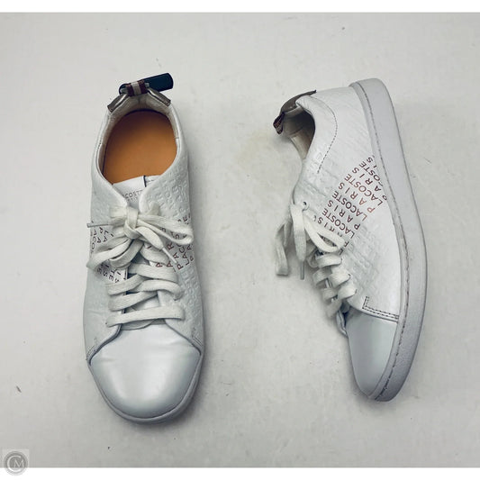 Shoes Sneakers By Lacoste In White, Size: 7