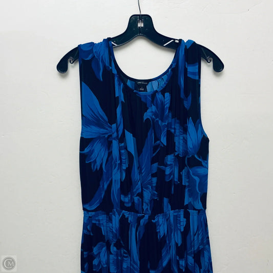 Dress Casual Midi By Ann Taylor In Floral Print, Size: L