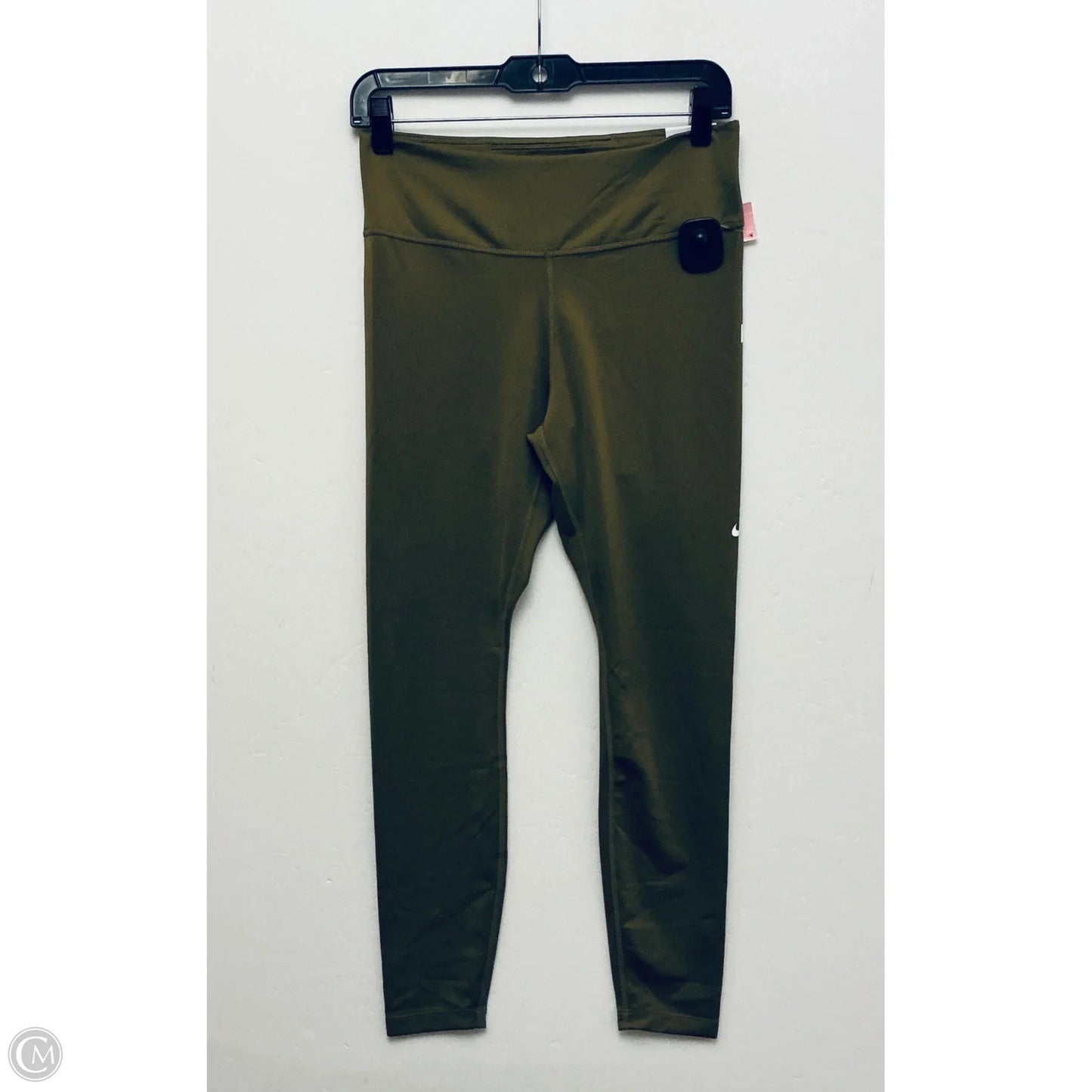 Athletic Leggings By Nike In Green, Size: M