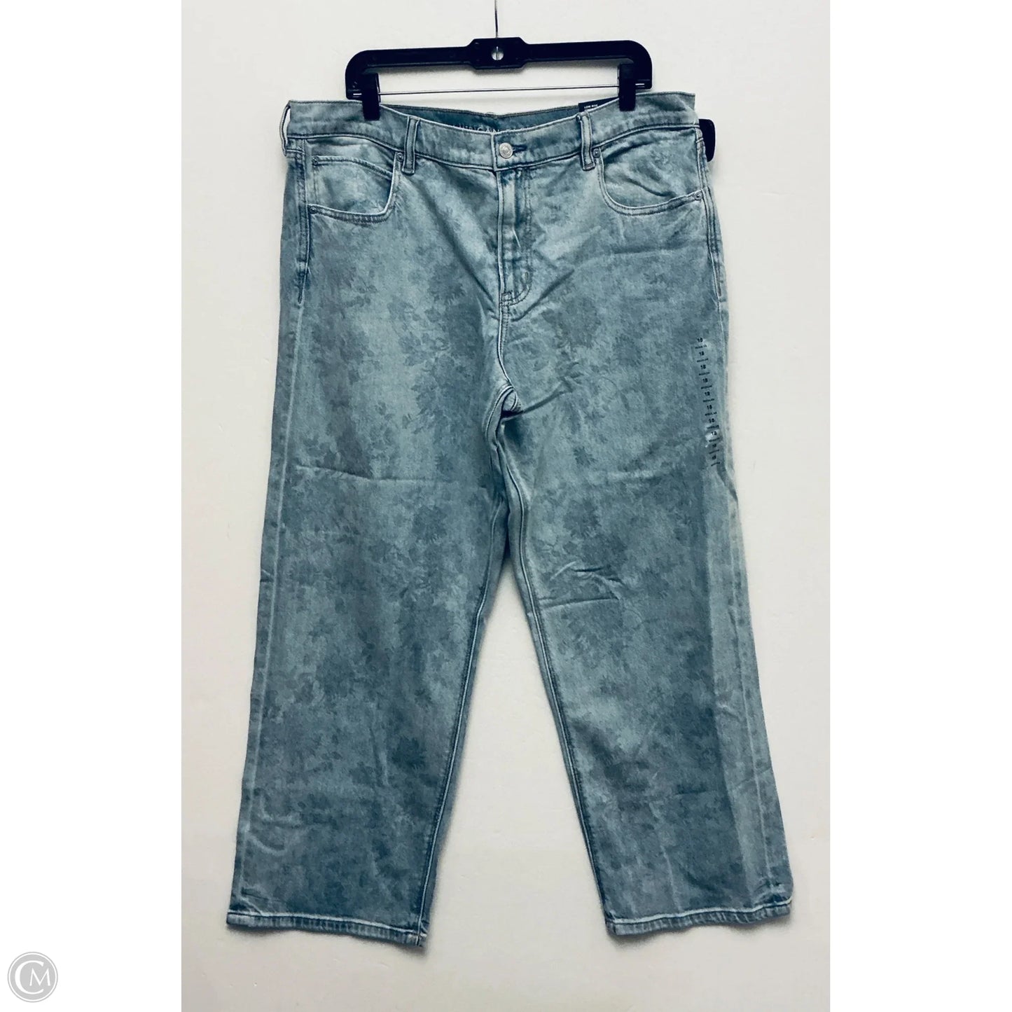 Jeans Straight By American Eagle In Blue, Size: 18