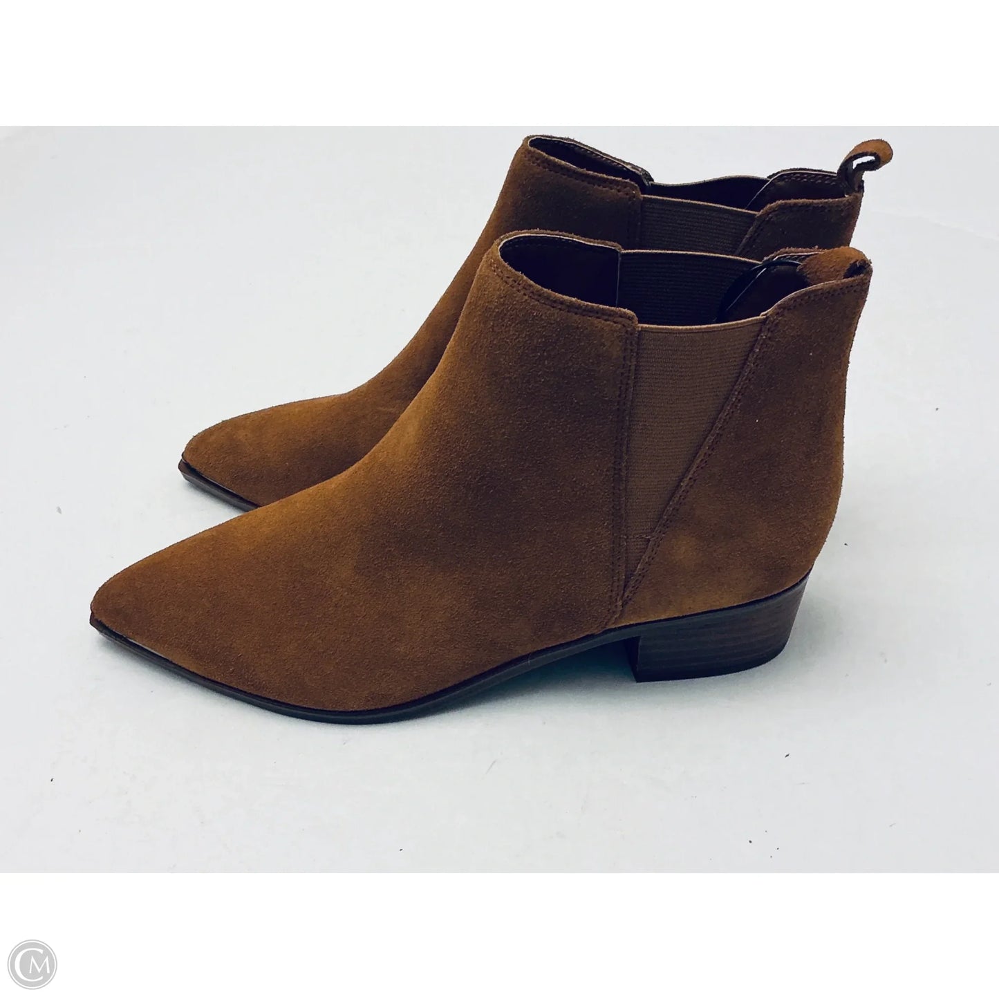 Boots Ankle Heels By Marc Fisher In Brown, Size: 8.5