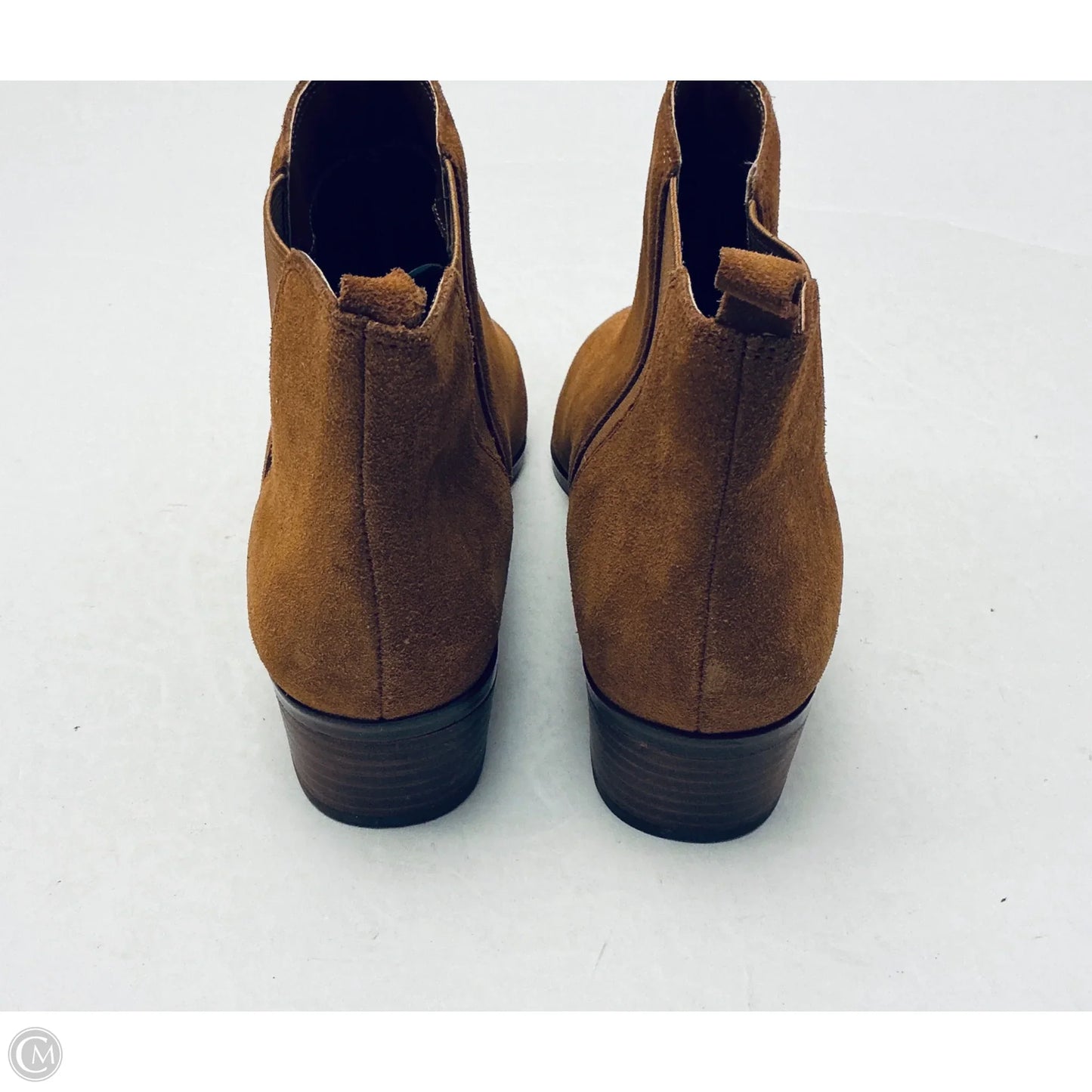 Boots Ankle Heels By Marc Fisher In Brown, Size: 8.5