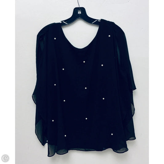 Top Sleeveless By Roz And Ali In Black, Size: 2x