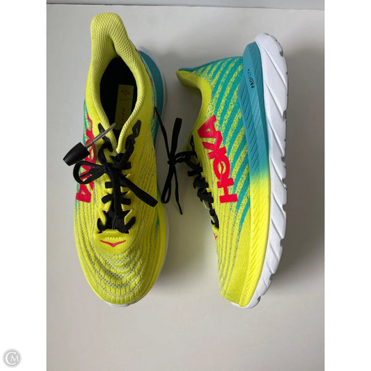 Shoes Sneakers By Hoka In Yellow, Size: 8