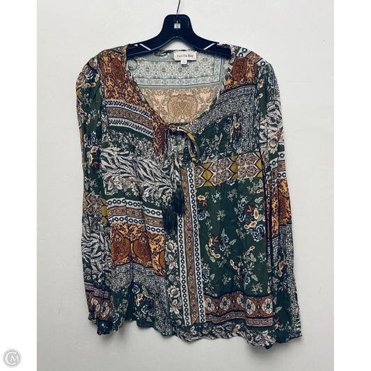 Top Long Sleeve By Vanilla Bay In Multi-colored, Size: 1x