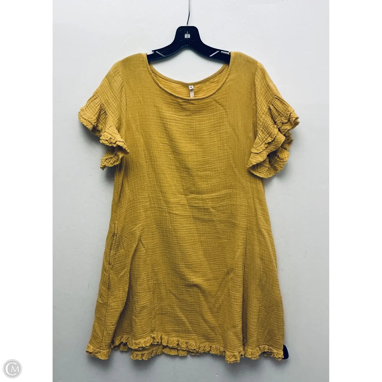 Dress Casual Short By Uncle Frank In Yellow, Size: S