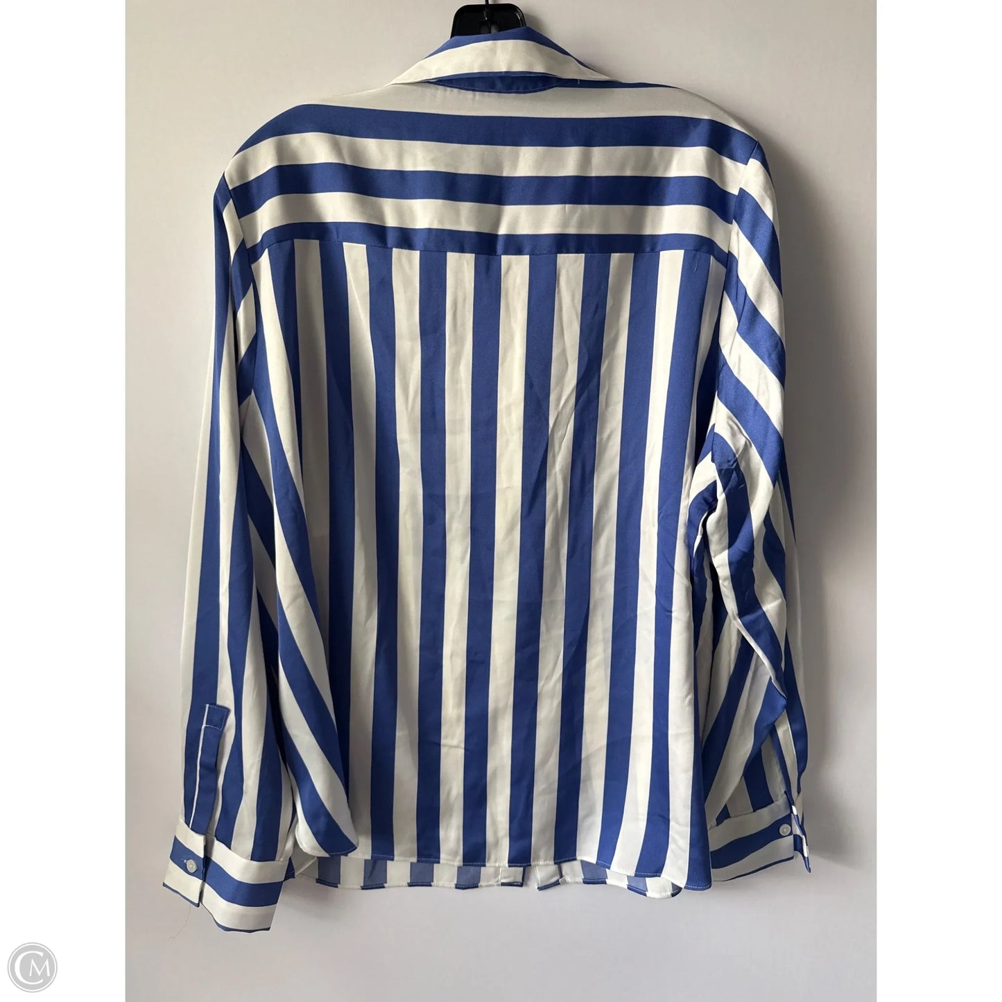 Top Long Sleeve By A New Day In Blue & White, Size: Xxl