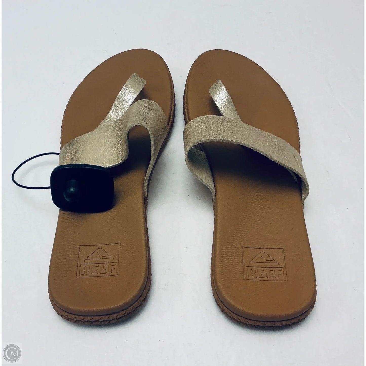 Sandals Flip Flops By Reef In Gold, Size: 9