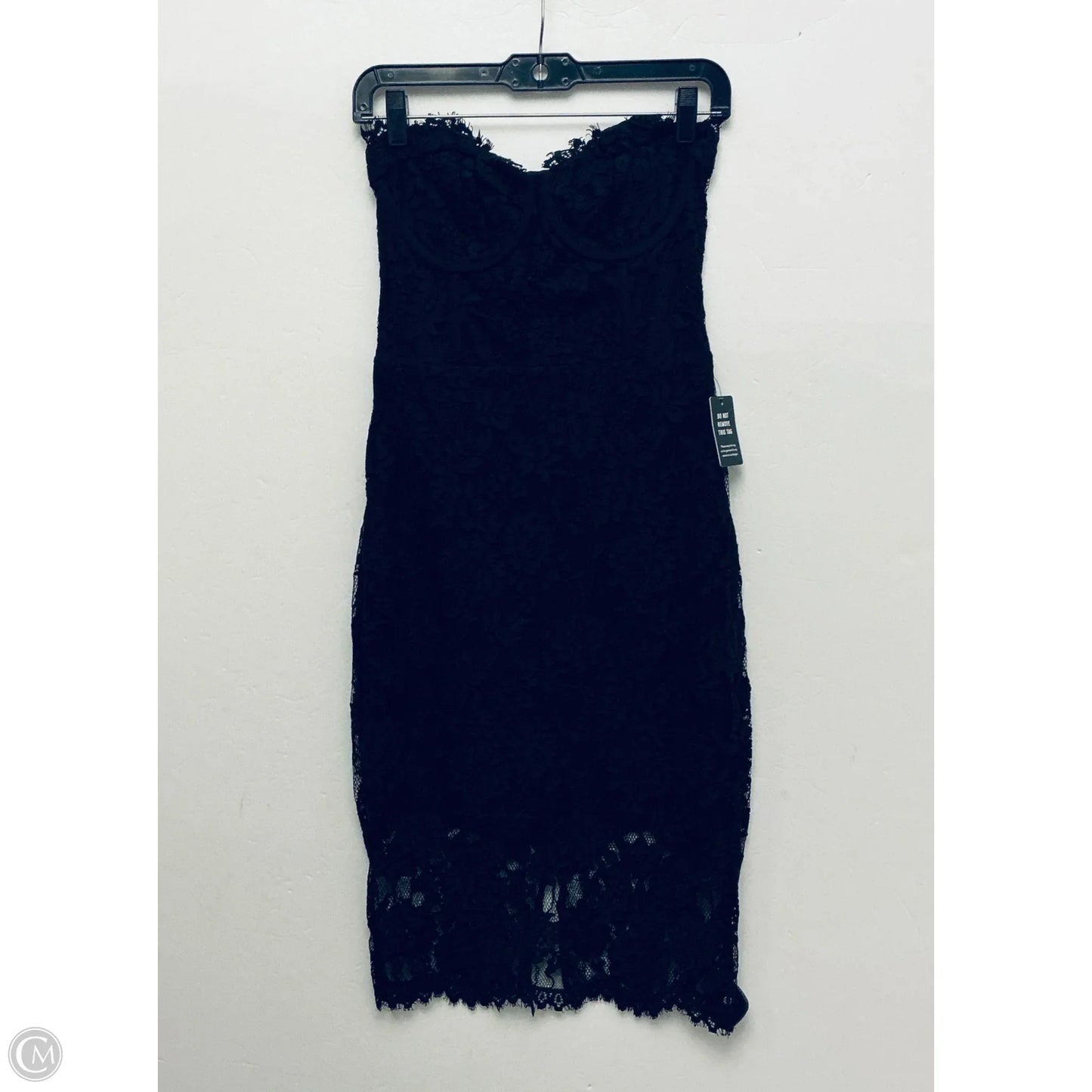 Dress Party Midi By Express In Black, Size: 8