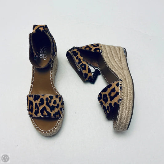 Shoes Heels Wedge By Franco Sarto In Animal Print, Size: 8