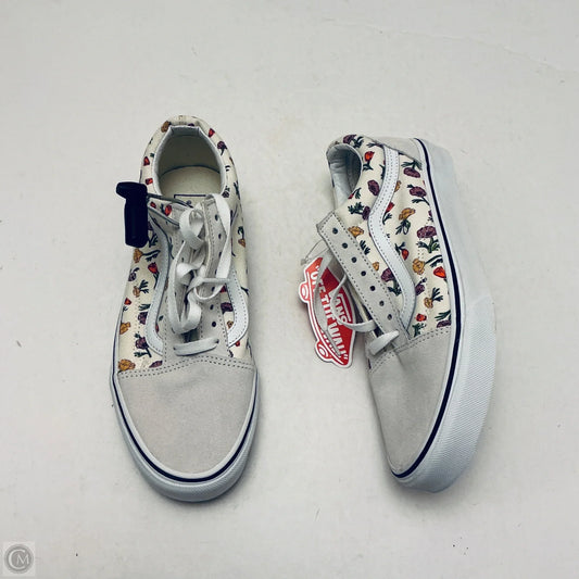 Shoes Sneakers By Vans In Floral Print, Size: 7.5