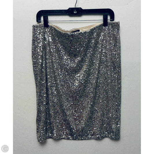 Skirt Mini & Short By Cable And Gauge In Silver, Size: L