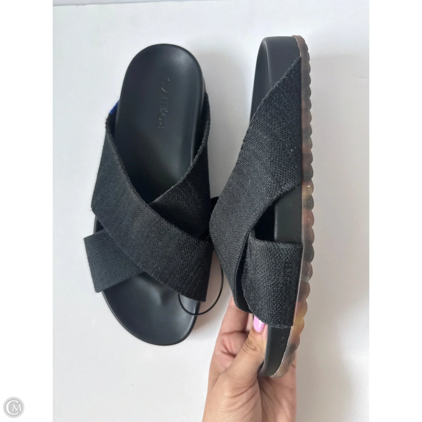 Sandals Flats By Rothys In Black, Size: 9