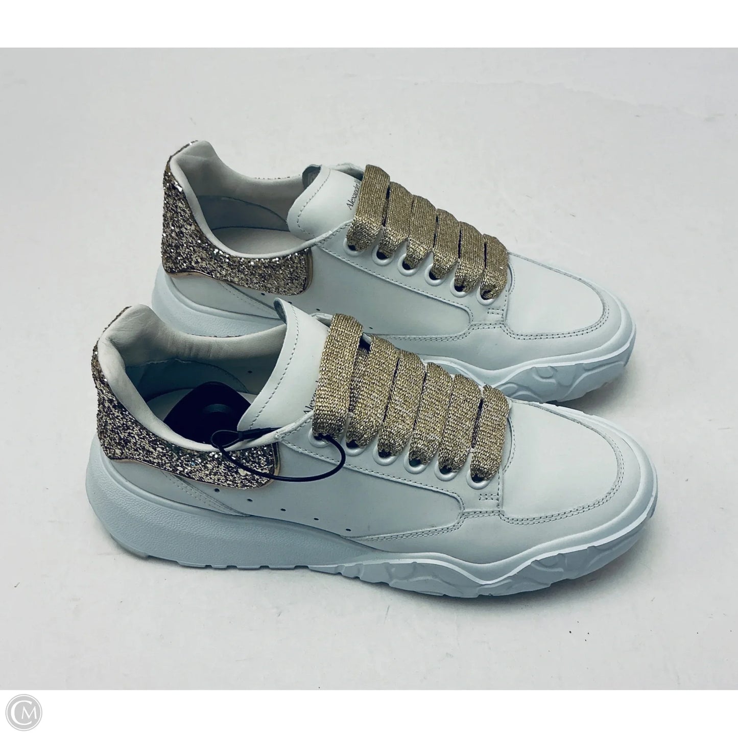 Shoes Luxury Designer By Alexander Mcqueen In White, Size: 7.5