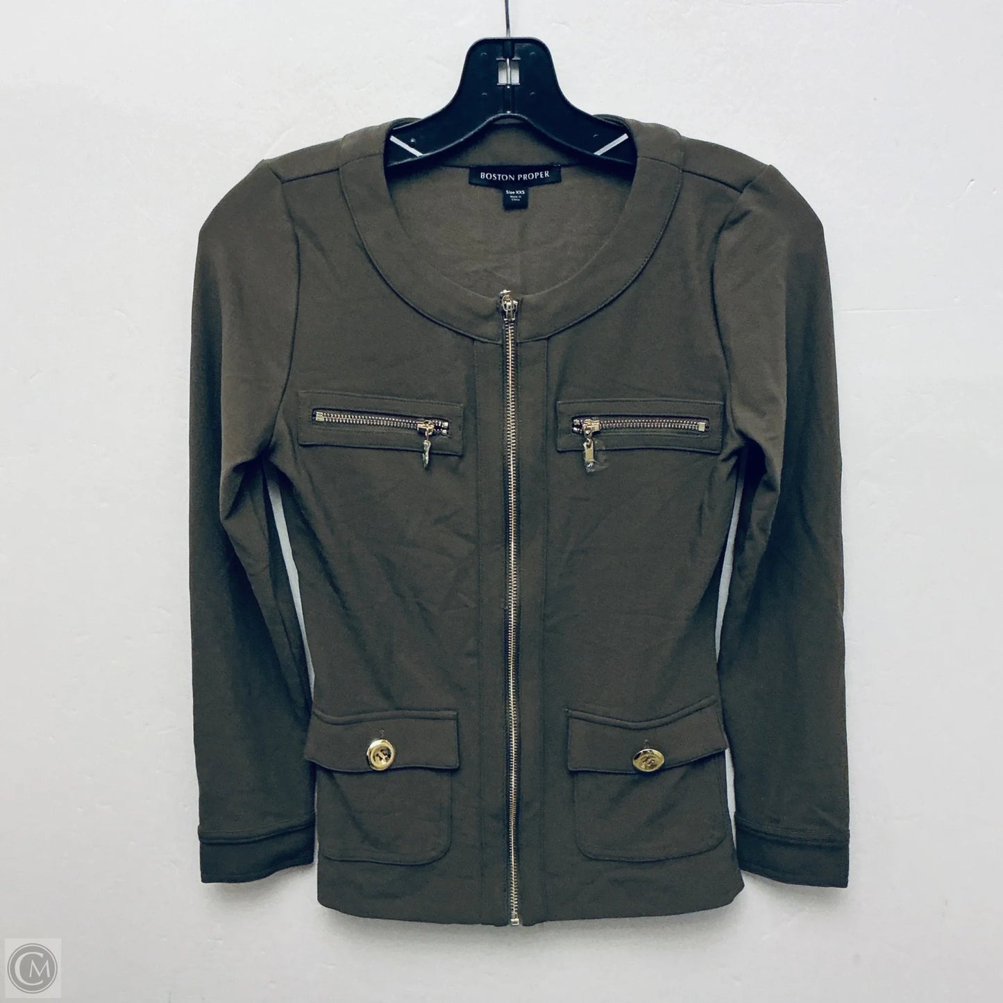 Jacket Other By Boston Proper In Green, Size: Xxs