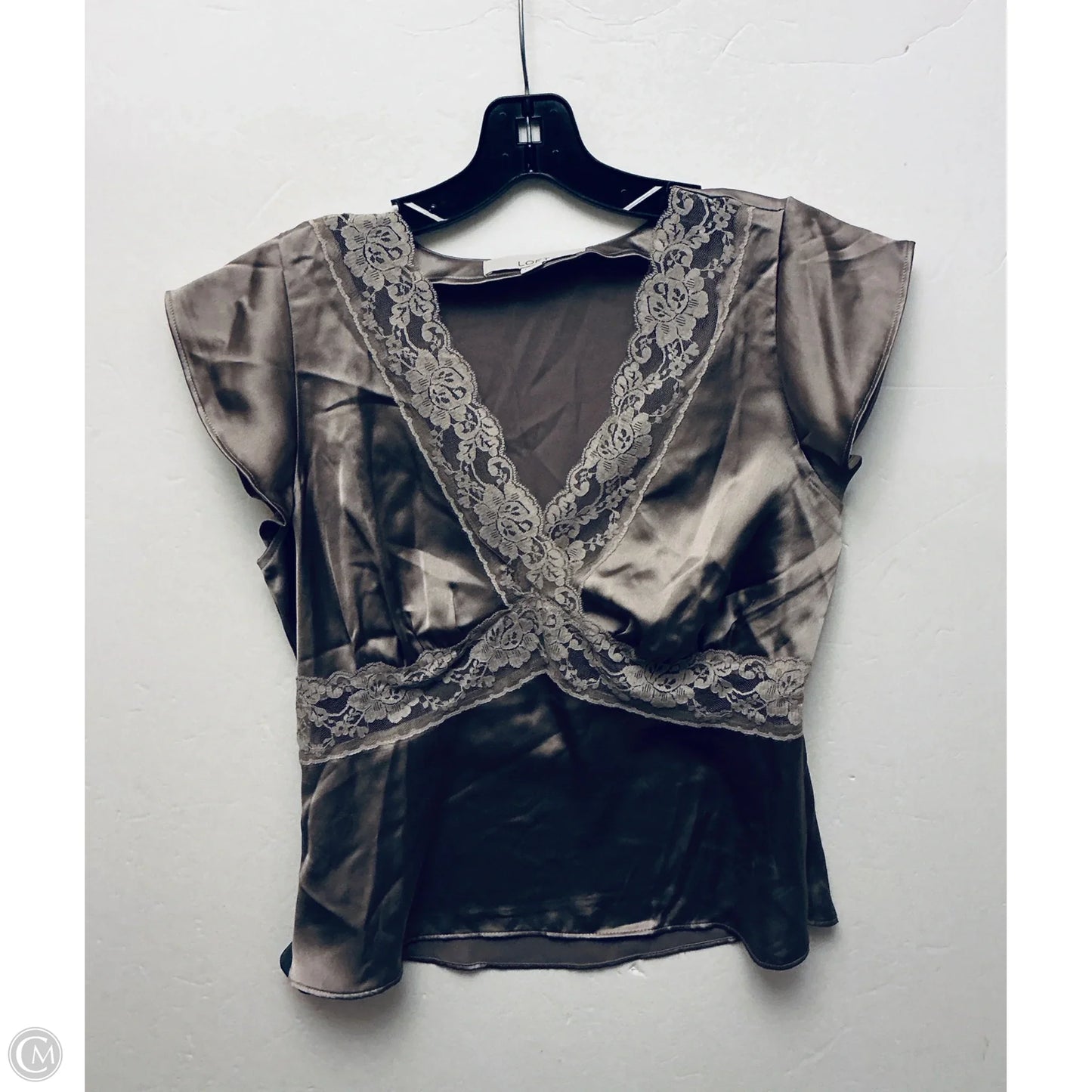 Top Sleeveless By Loft In Brown, Size: S