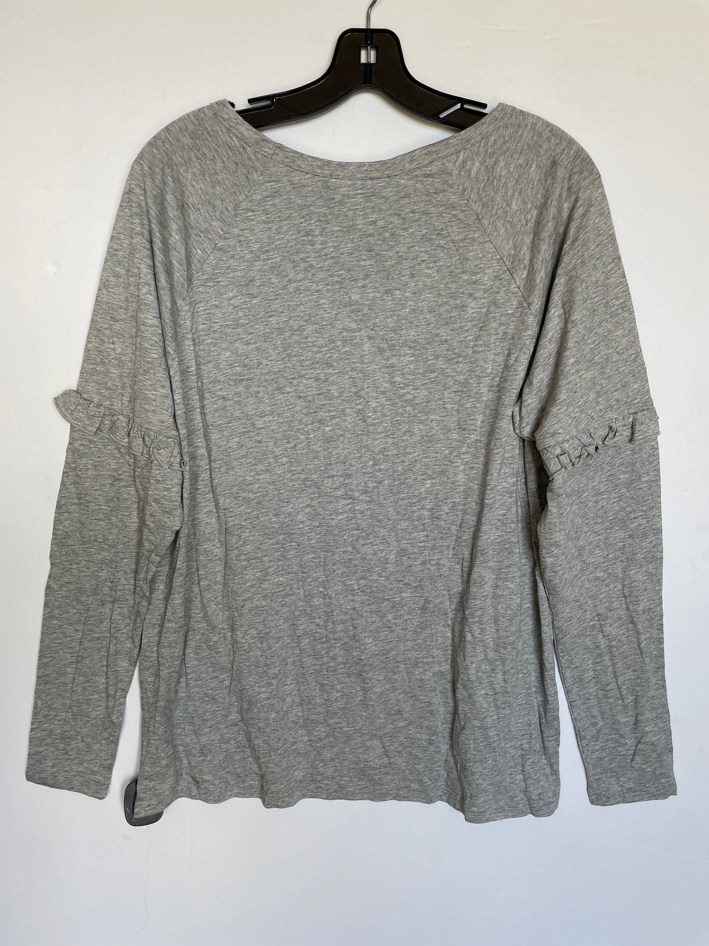 Top Long Sleeve Basic By Sundance In Grey, Size: Xl